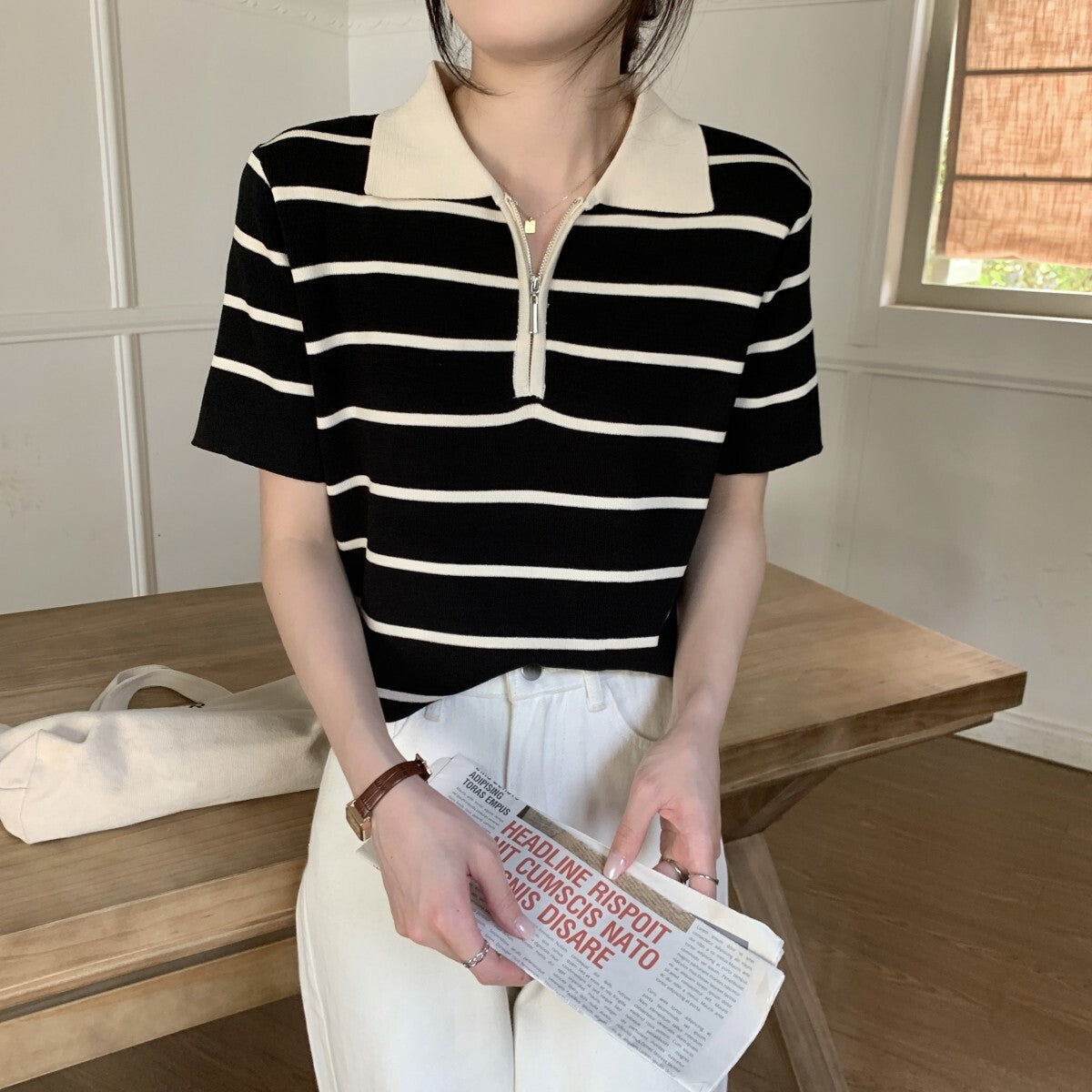 【送料無料】2カラー展開 ハーフジップ デザインシャツ カジュアル mry000640