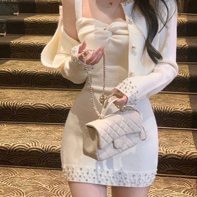 カーディガン ワンピース セットアップ mry001512