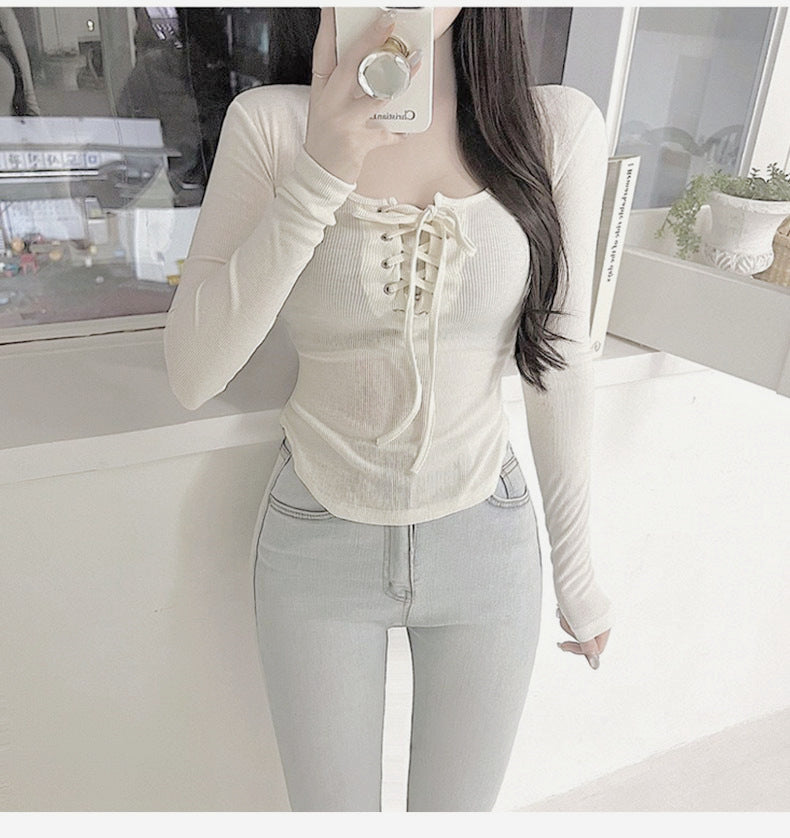 【送料無料】デザイン春 長袖シャツ 韓国カジュアル 韓国ストリート 韓国ガーリー 春・秋 mry000566