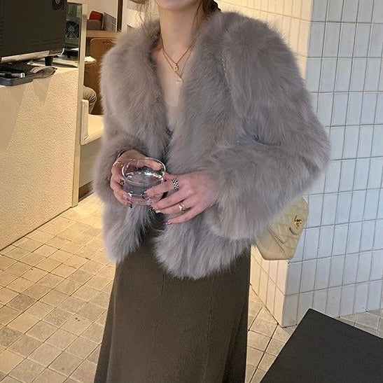 ボリューム ファーアウター mry000470