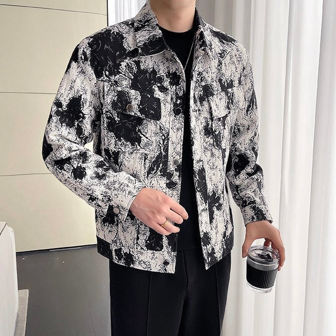 2カラー展開 韓国ストリート 韓国デザイン ヴィンテージ デニムジャケット mry001276