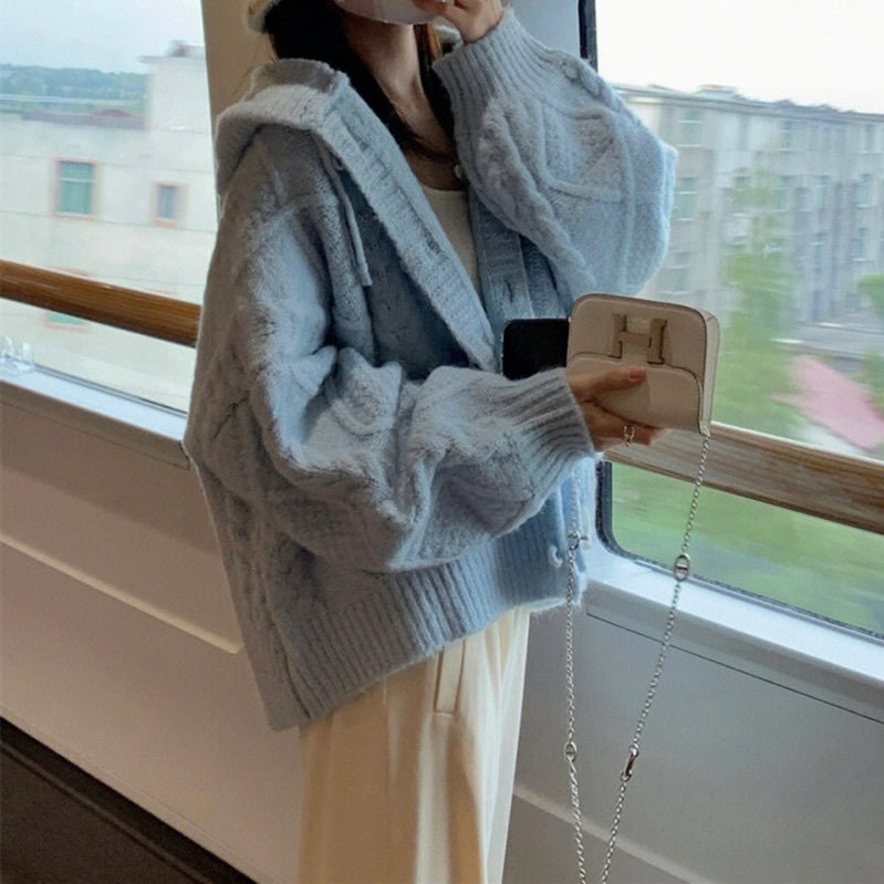 トグルフードカーディガン mry000468