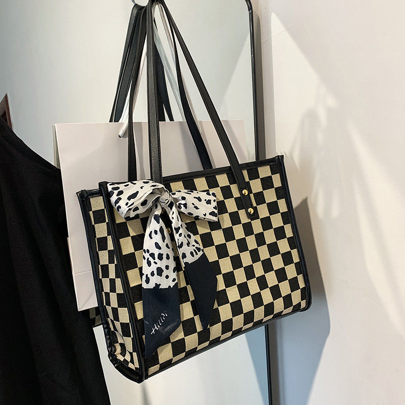 千鳥柄 トートバッグ mry000420