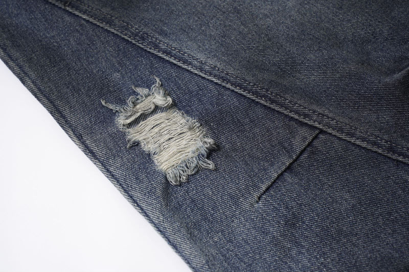 《評価★4.8超え💬✨》【COVER:FIT】 2color Extreme Wide-Leg Ripped Denim Pants mry001649