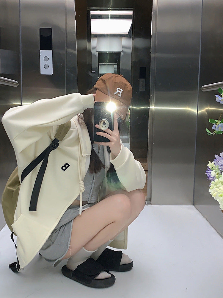 【送料無料】デザイン ロゴパーカー 4カラー 韓国ストリート 韓国カジュアル 韓国ガーリー mry000534