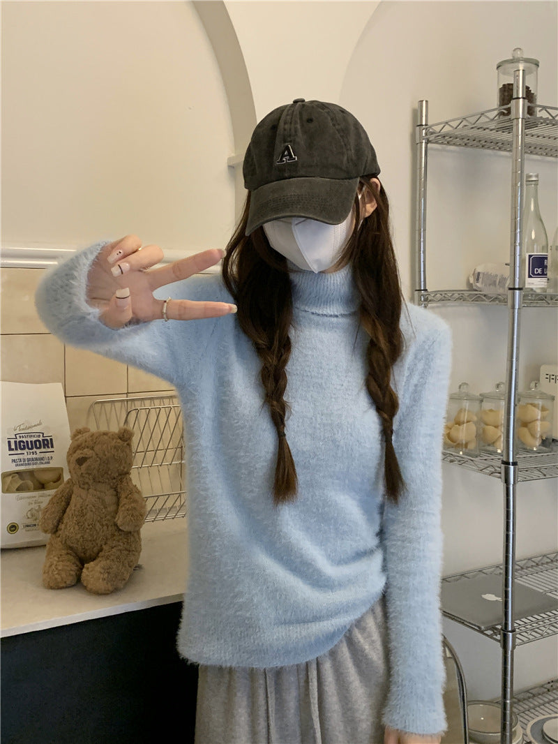 タートルネック 4カラーニットセーター mry000513