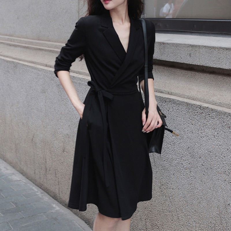 Aラインワンピース ミドル丈 mry000271