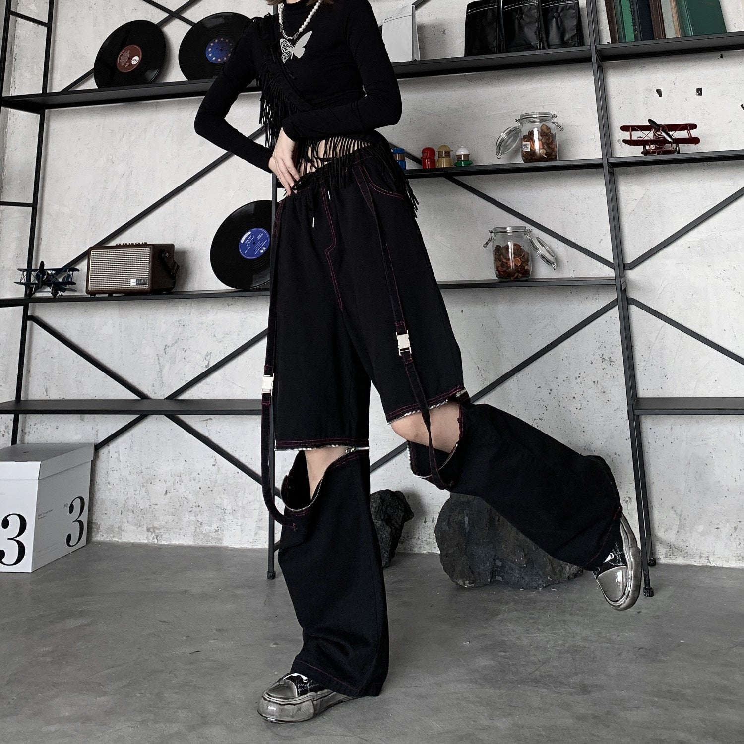 ワンエイト ハイストリート ユニセックス ワイドパンツ mry000046