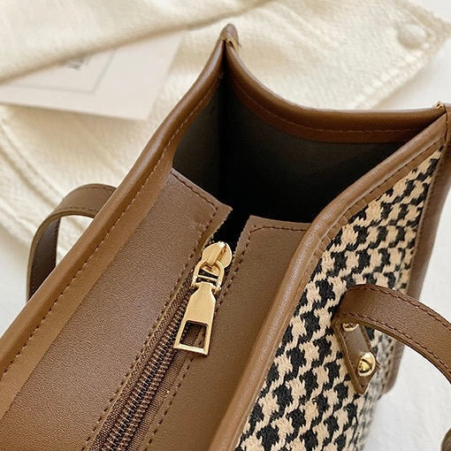 千鳥柄 トートバッグ mry000420