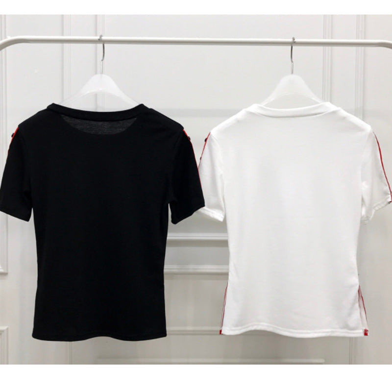 サイドカット スリムフィット Tシャツ mry000002