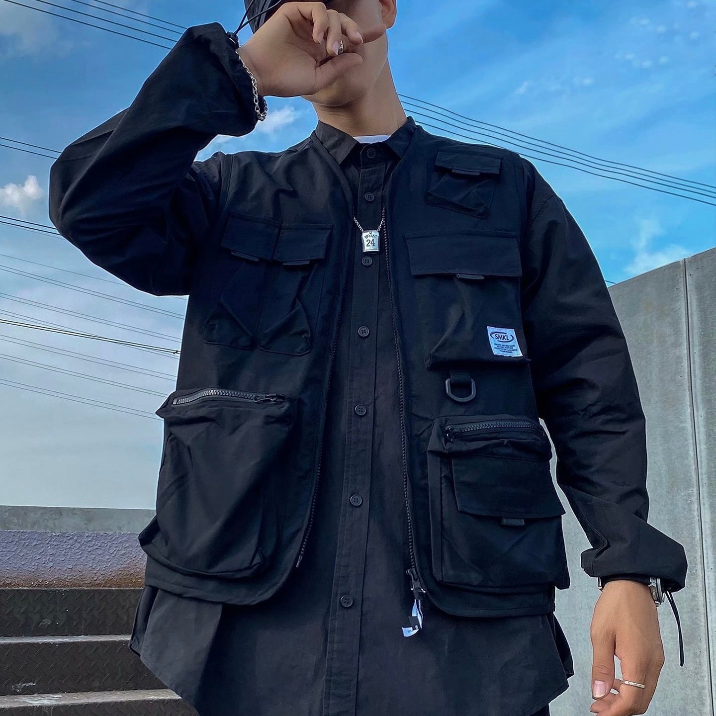 マルチポケット ストリート ベスト ユニセックス mry000085