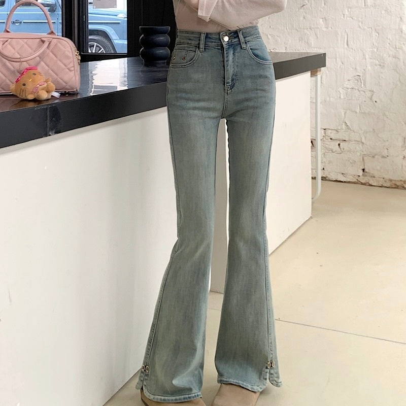 【Chéri】デニム フレアパンツ mry001481