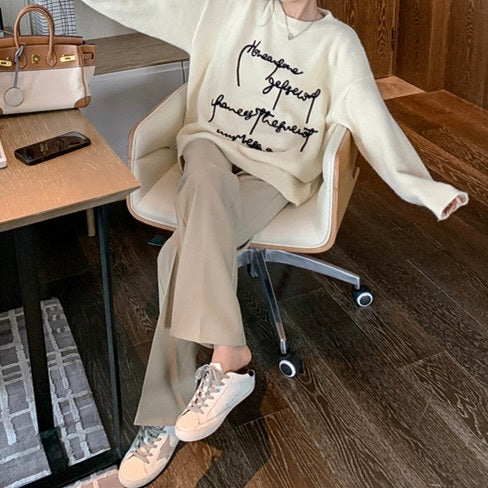 刺繍ルーズニット mry000463