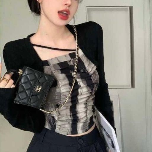 【Black Mamba】2カラー展開 レイヤードトップス mry001533