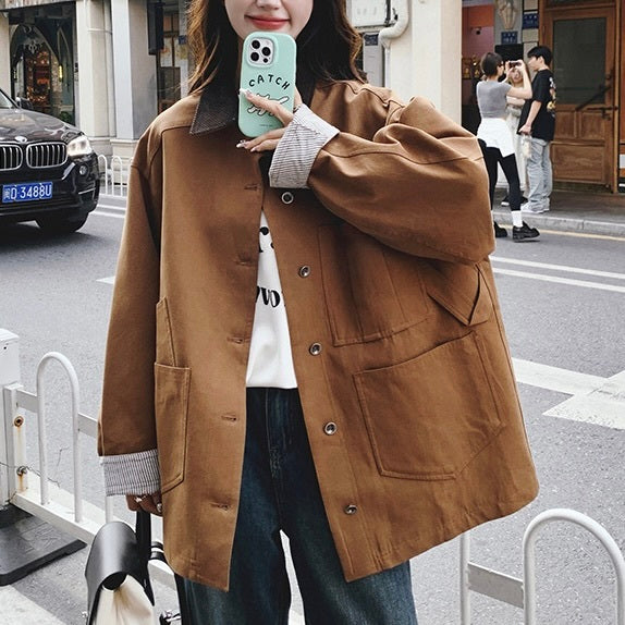 【Plaisir】ポケット ワークジャケット mry001504