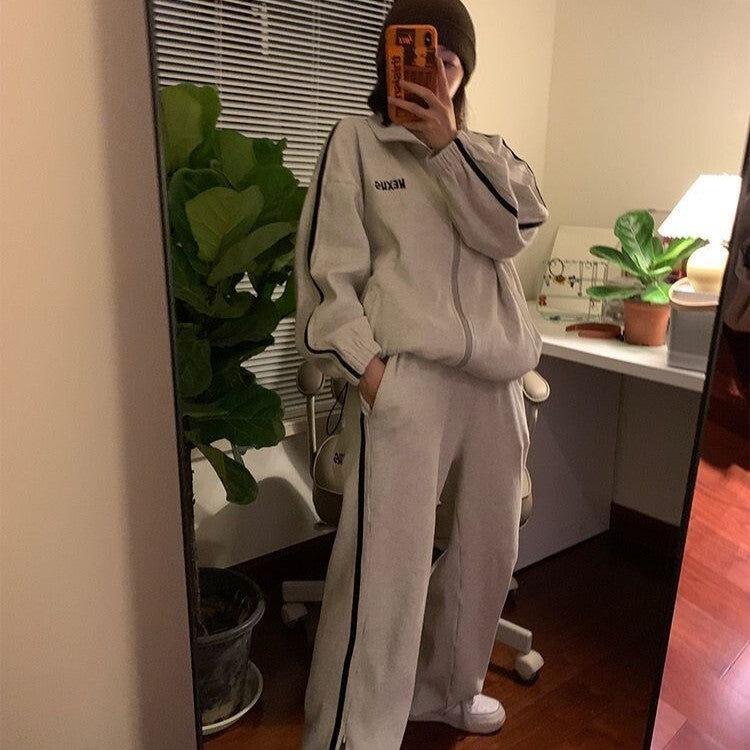 【送料無料】セットアップ 2カラー ルーズ 韓国ストリート 韓国カジュアル mry000598