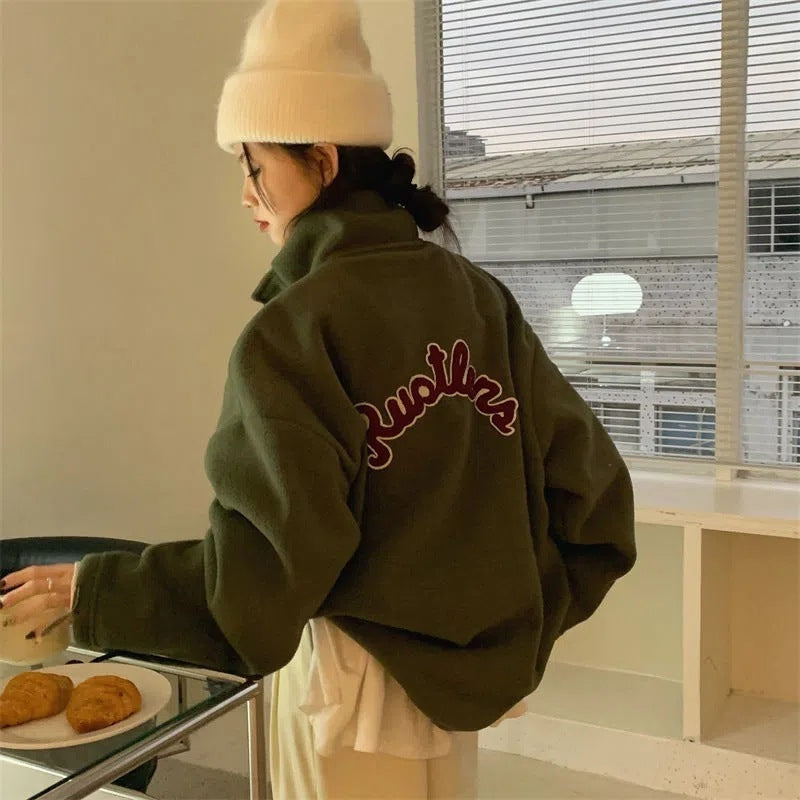 スタンドカラー ワンポイント トップス mry000494