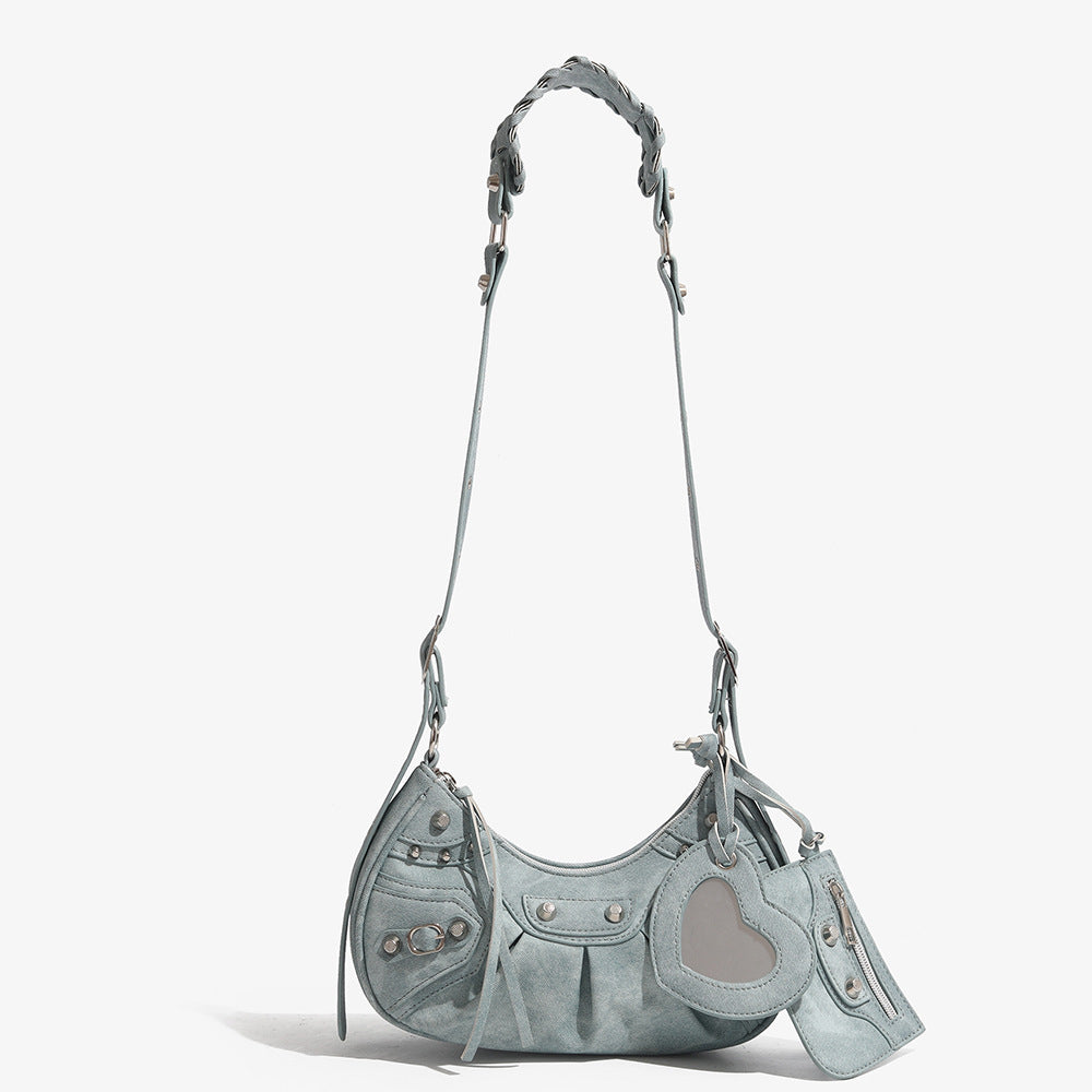 【今だけ限定価格 /4color】Moon Shape Biker Bag mry001599