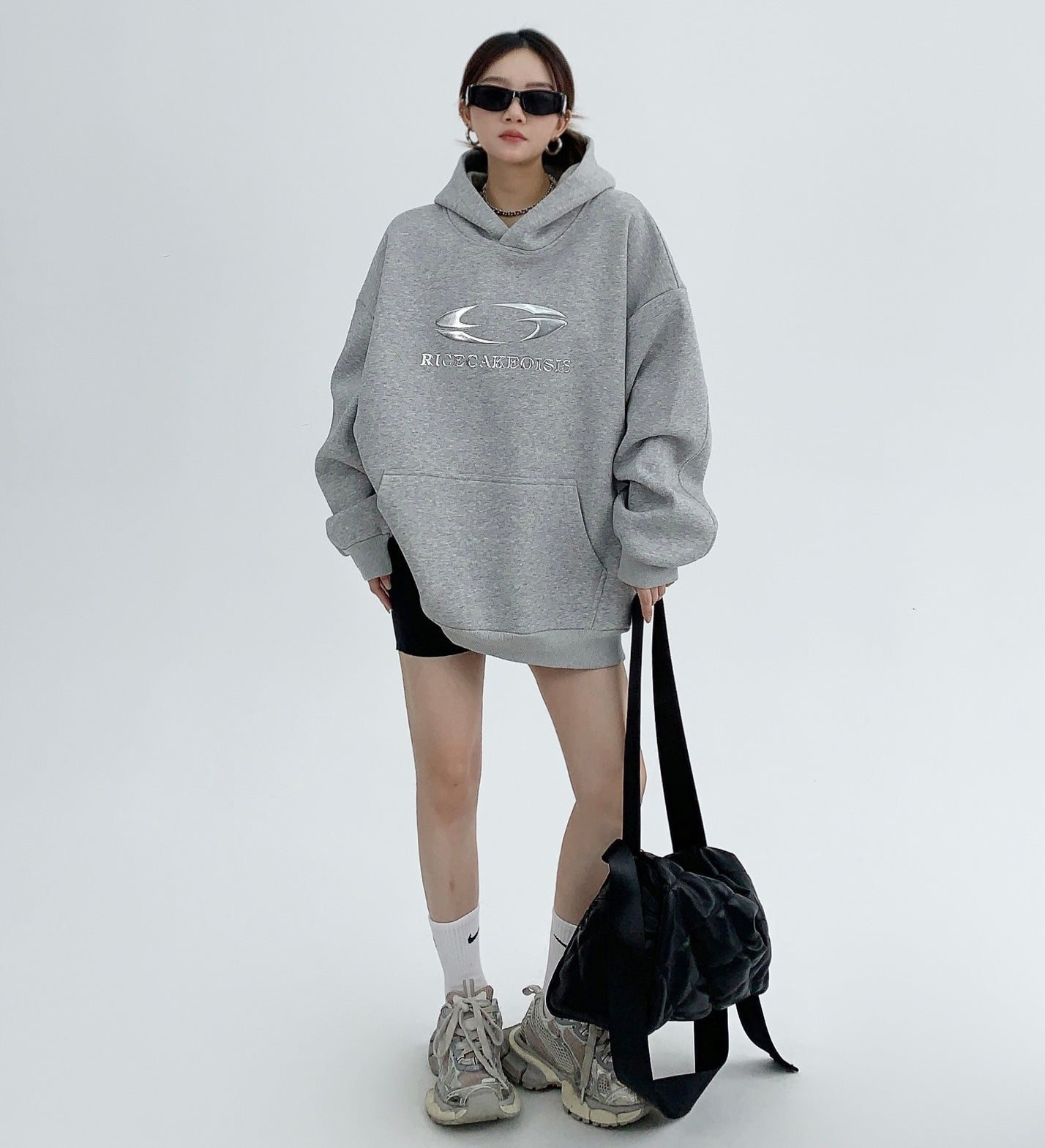 【Unisex/2color】Silver Statement Hoodie mry001606