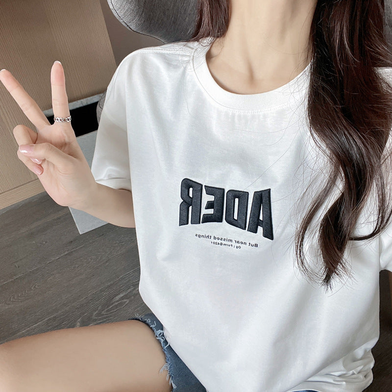 フォント刺繍 Tシャツ mry000011