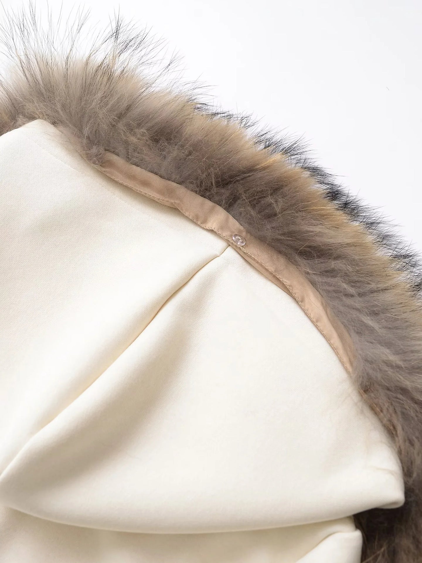 【3color】Faux Fur Luxe Zip Hoodie mry001637