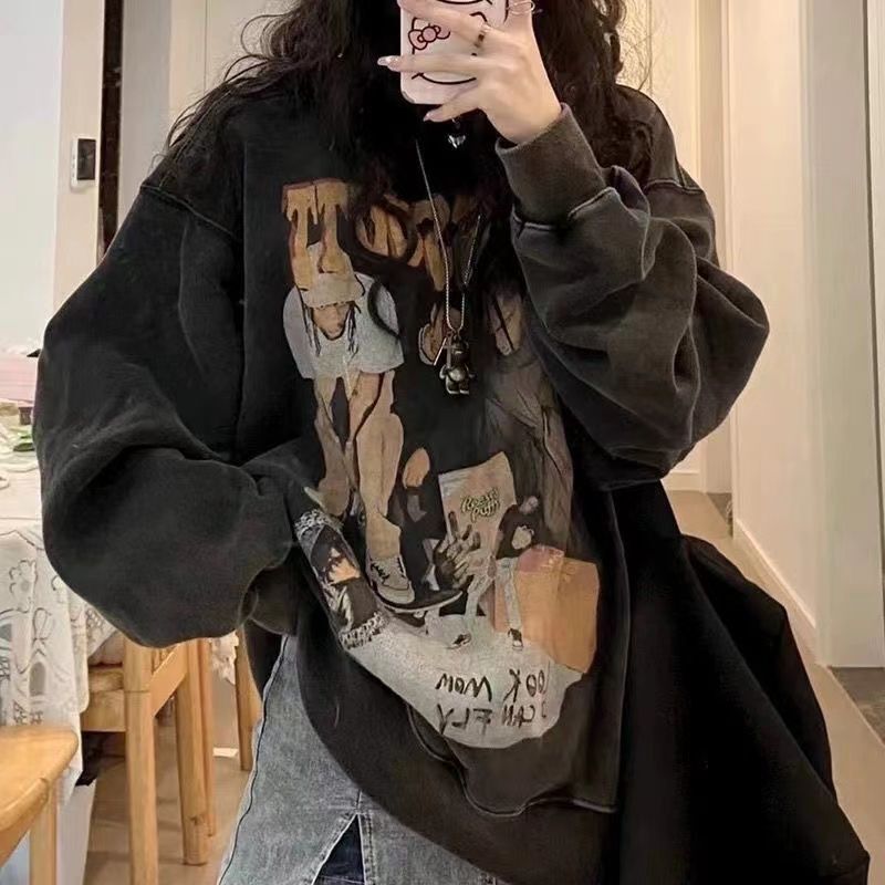 レトロアメリカン オーバーサイズスウェット mry000443