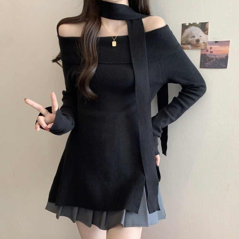 【Orchid / 送料無料】3カラー展開 韓国カジュアル 韓国デザイン オフショルダー セーター mry001111