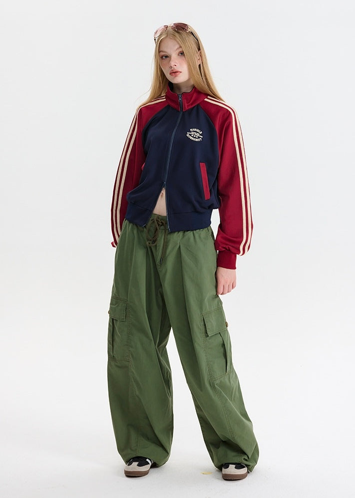 【2color】Elite Striped Track Jacket mry001642