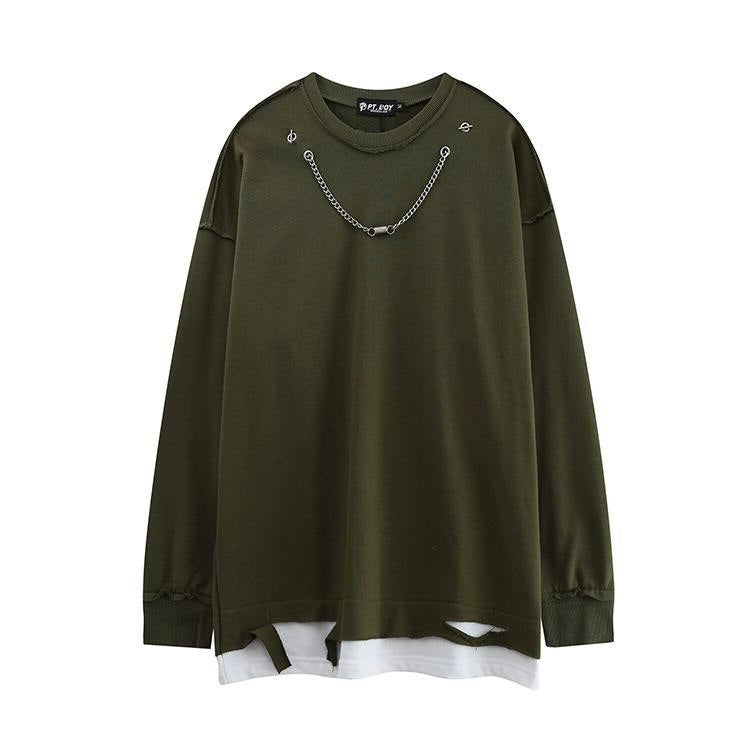 チェーン付き ダメージスウェット mry000376