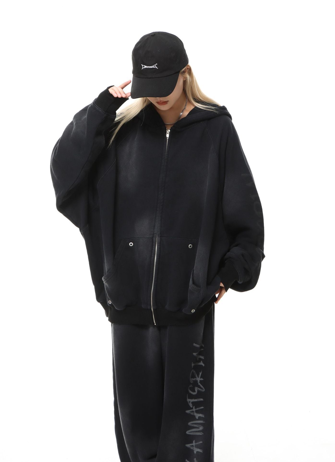 【セットアップ/特別価格/送料無料】※再入荷未定 ダメージドルマンジップセットアップ mry001585