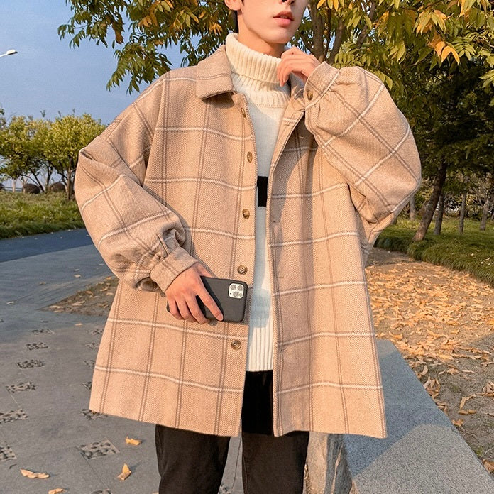 3カラー展開 アメリカン 韓国ストリート 韓国カジュアル コート mry001269