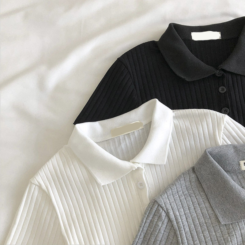 【送料無料】3カラー展開 カジュアル オールマッチ ポロシャツ ショート シンプル トップス mry000653