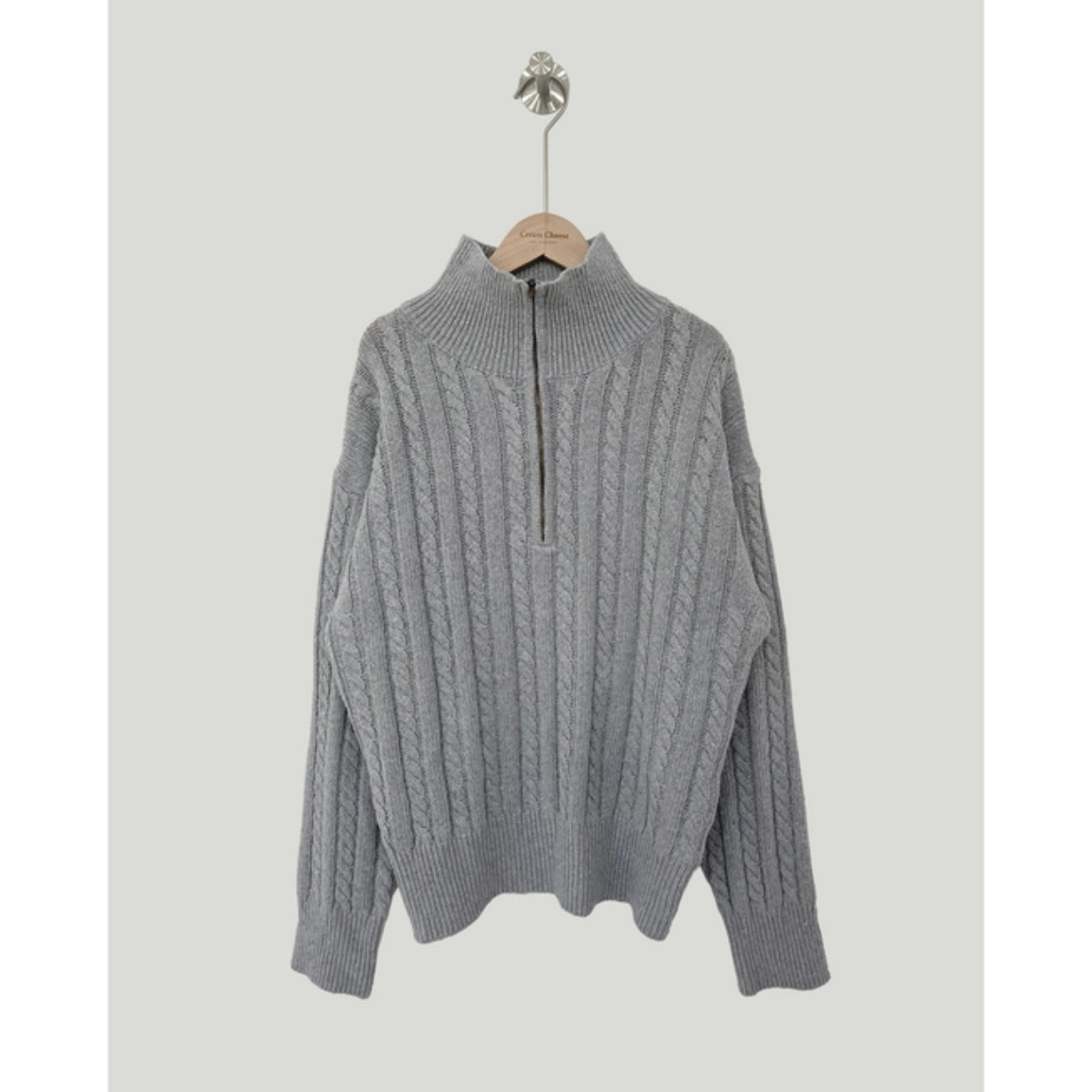 ハーフジップ カジュアルニット mry000492