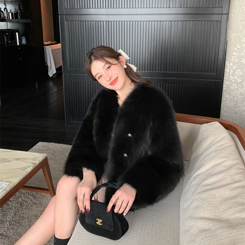 【Plaisir】2カラー展開 ファージャケット mry001490