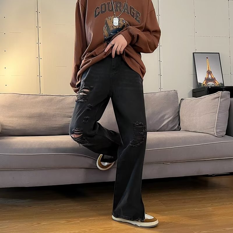 ダメージ スリット ジーンズ mry000370