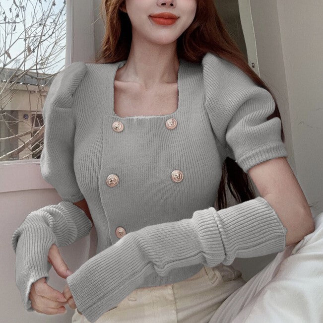 【送料無料】フレンチガーリー 春セーター 韓国ガーリー 2023トレンド mry000577