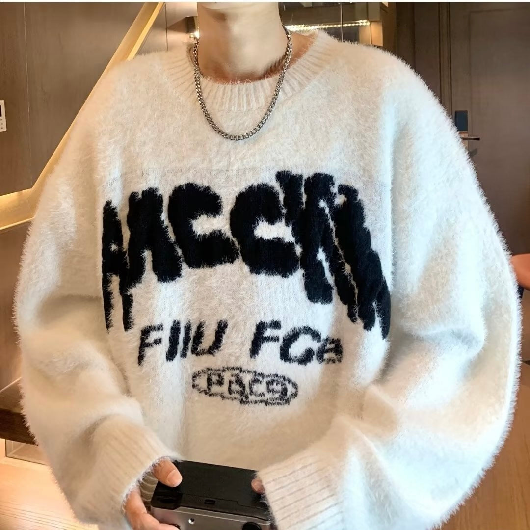 2カラー展開 アメリカン 韓国ストリート 韓国カジュアル オーバーサイズ ボアトレーナー mry1332