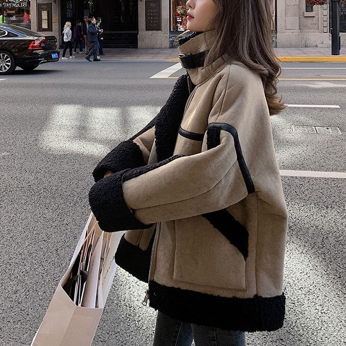 ボアハイカラー ジャケット mry000488