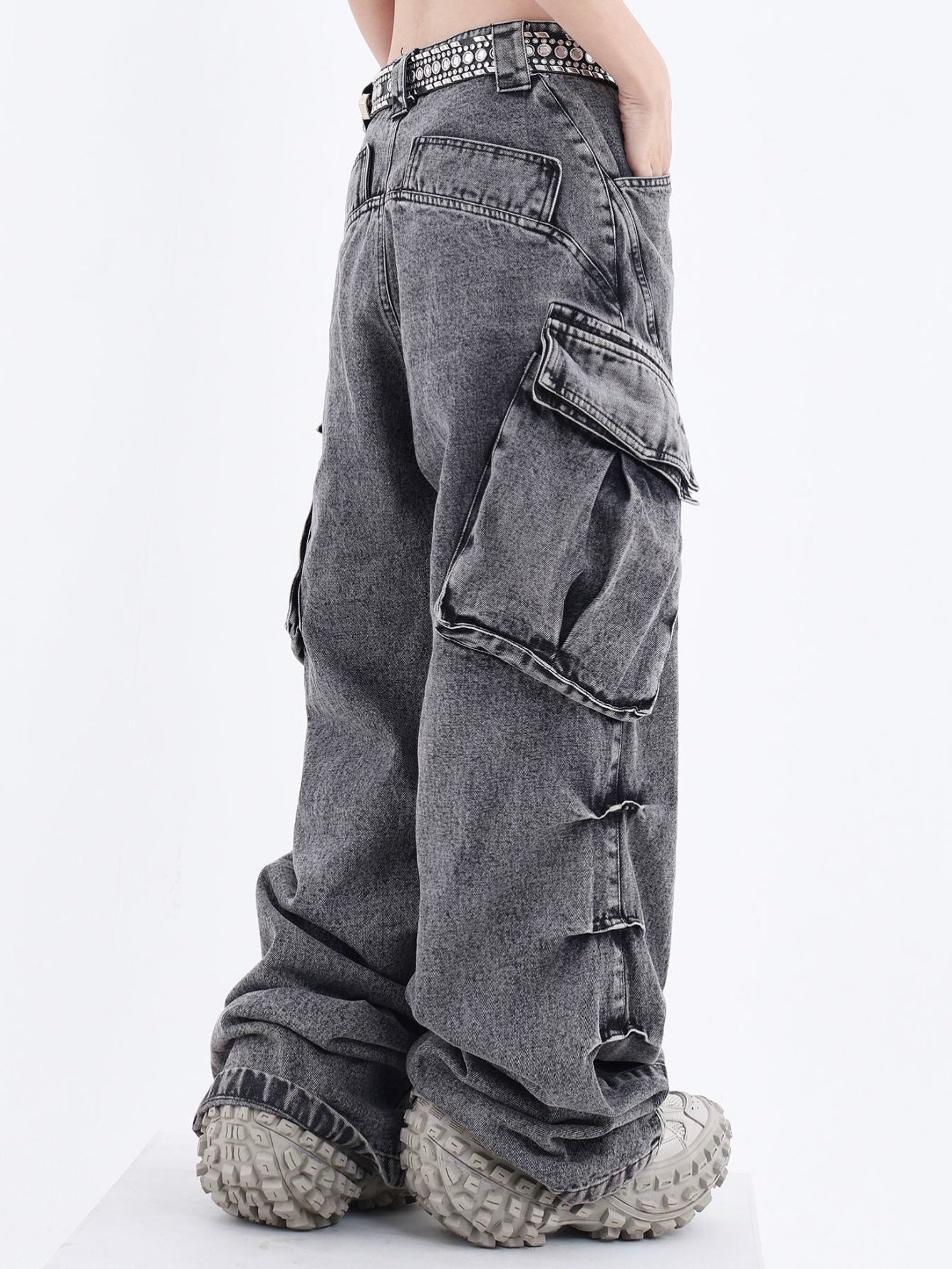 【大人気】Vintege Washed Cargo Denim mry001607