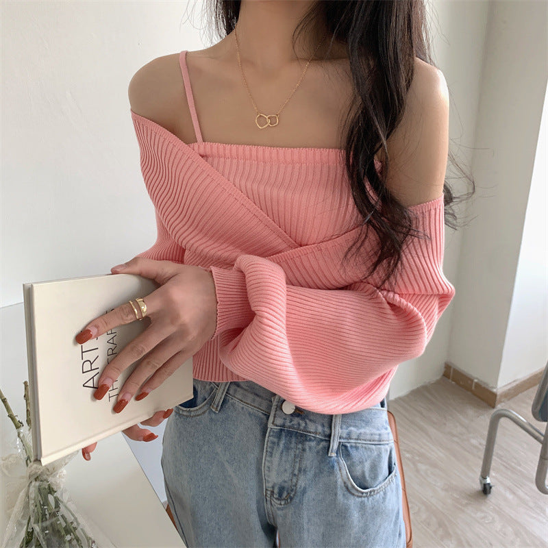 肩出しニット フェイクツーピース mry000301