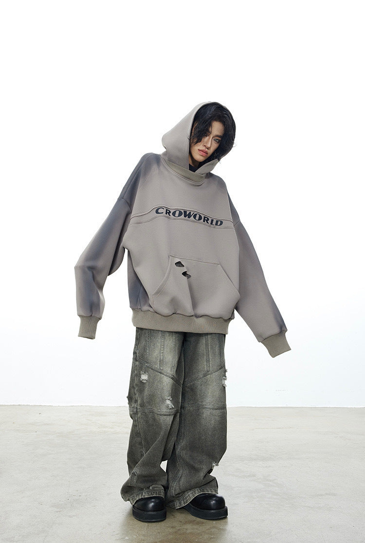 CROWORLD Oversized Hoodie Sweatshirt mry001622