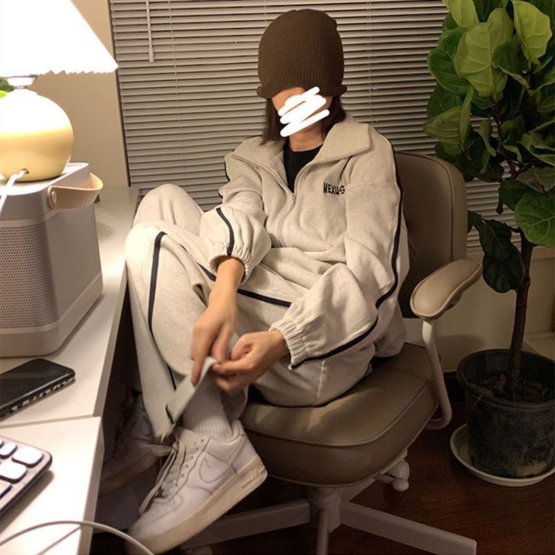 【送料無料】セットアップ 2カラー ルーズ 韓国ストリート 韓国カジュアル mry000598