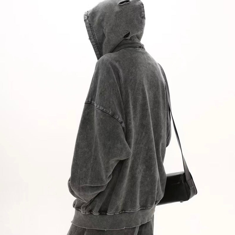 【特別価格 / Tops】Washed Damage Hoodie mry001595