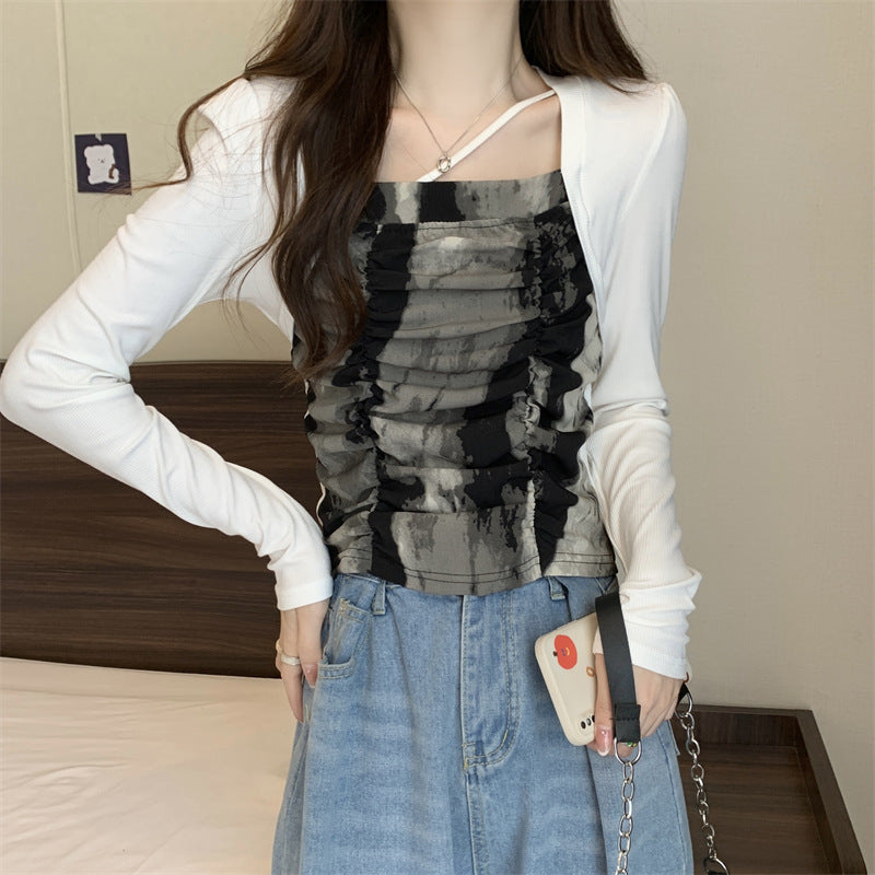 【Black Mamba】2カラー展開 レイヤードトップス mry001533