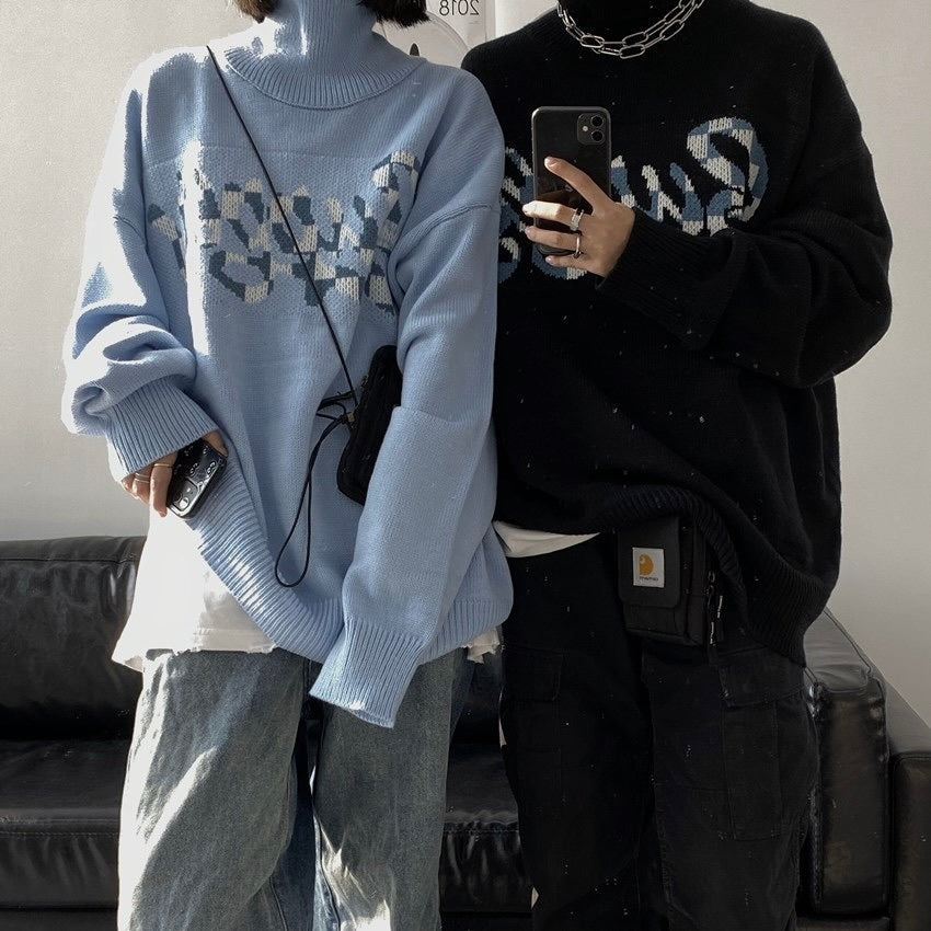 【送料無料】ユニセックス リブハイネックセーター mry000464