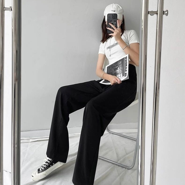 ハイウエスト スラックス 高品質 mry000394