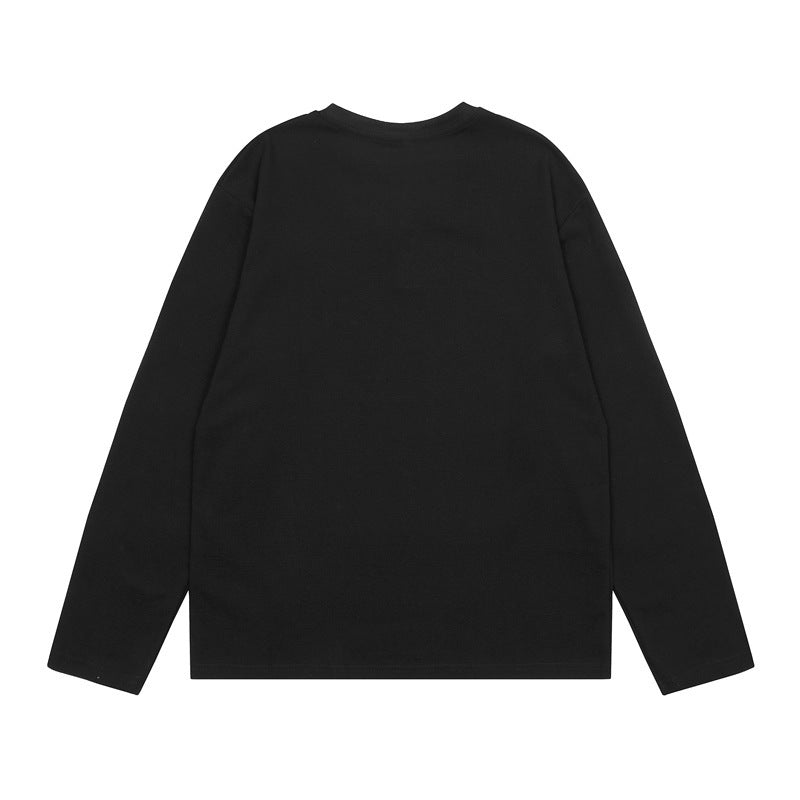 【2color】Grunge Cross Embroidered Long T-shirt mry001646