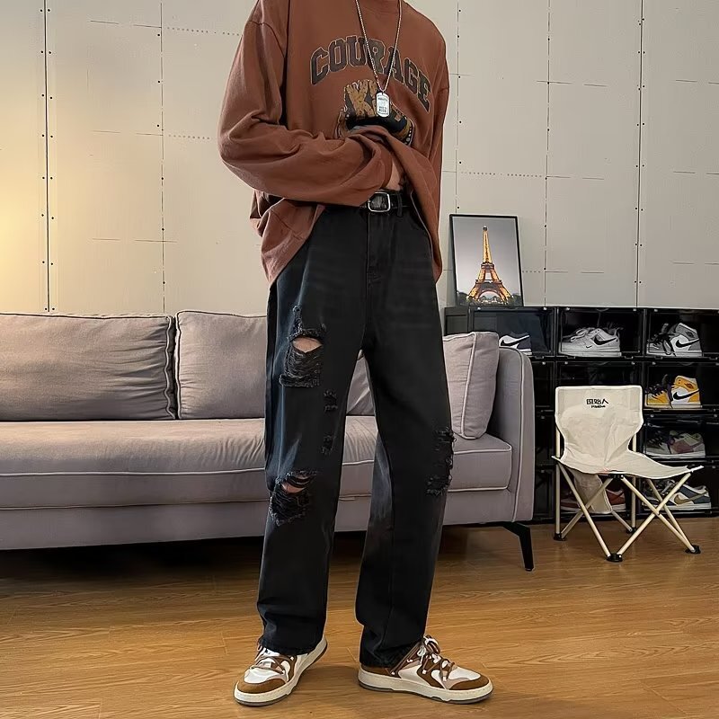 ダメージ スリット ジーンズ mry000370