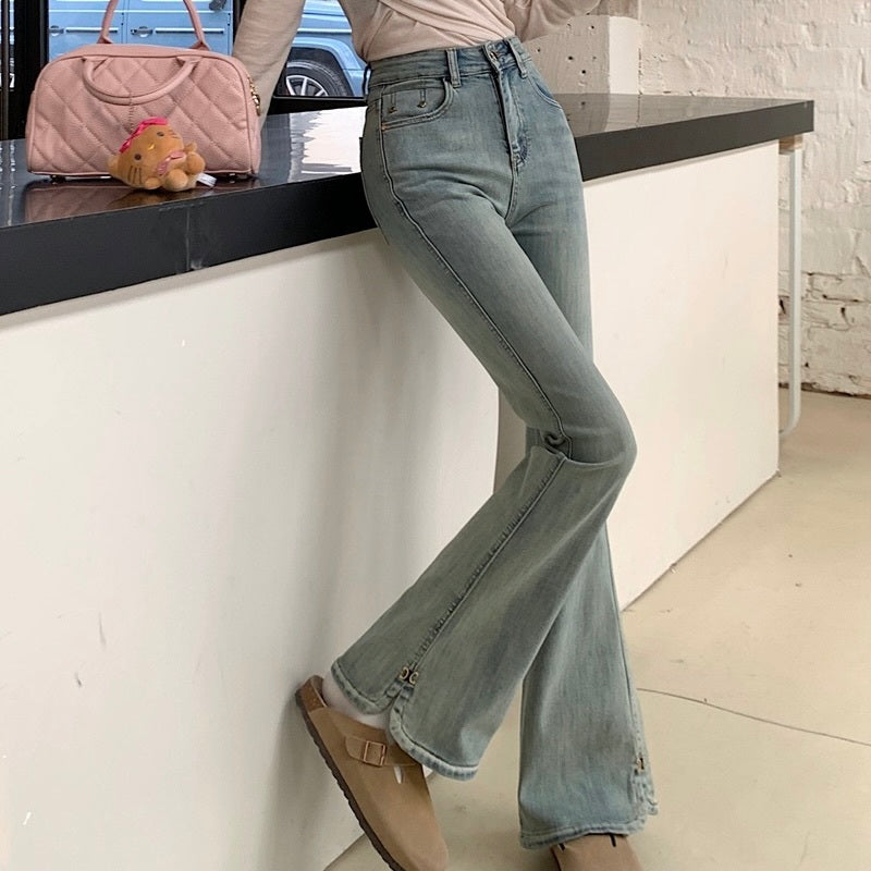 【Chéri】デニム フレアパンツ mry001481