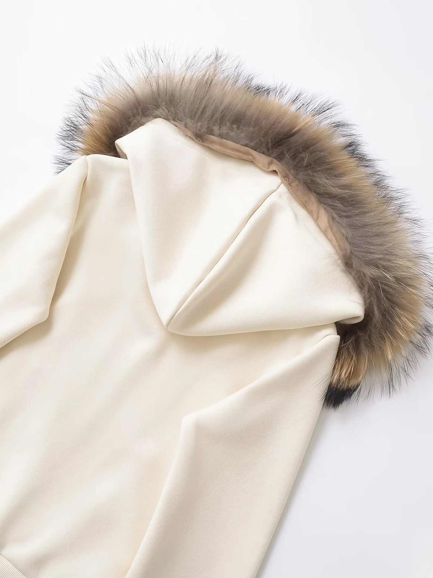 【3color】Faux Fur Luxe Zip Hoodie mry001637